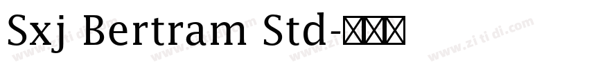 Sxj Bertram Std字体转换